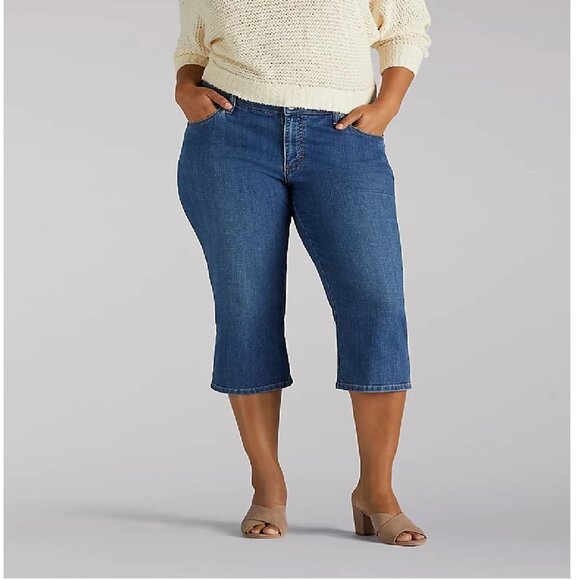 Lee Relaxed Fit Capri Plus 20W - Picture 1 of 7